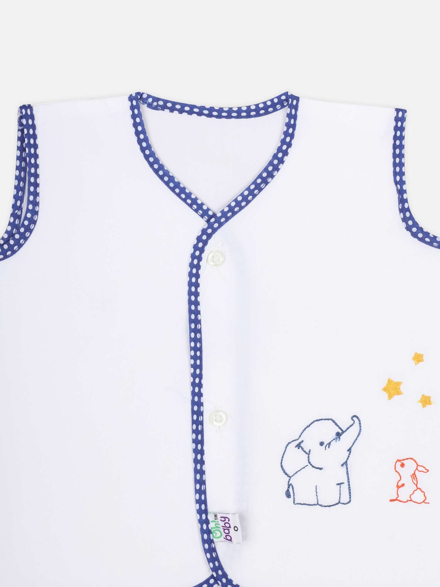 Oh Baby Printed Three Piece-Bip Vest Assorted - Bvna