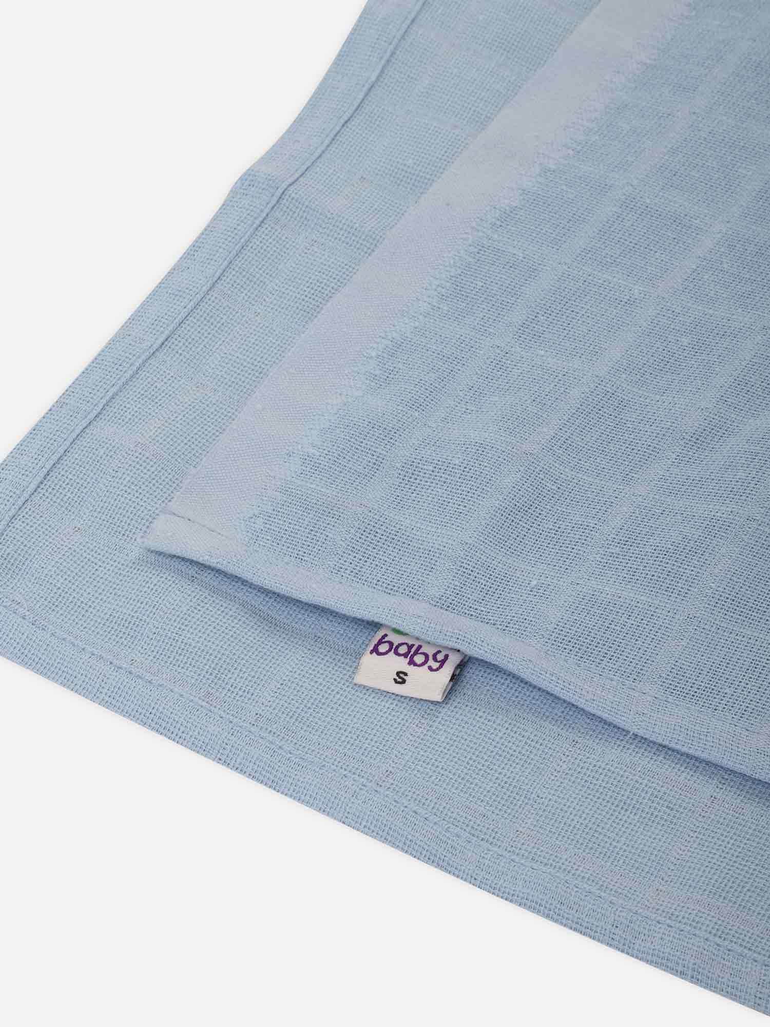 Oh Baby Plain Square Nappies Blue - Sqpl - Naidu Hall Family Store