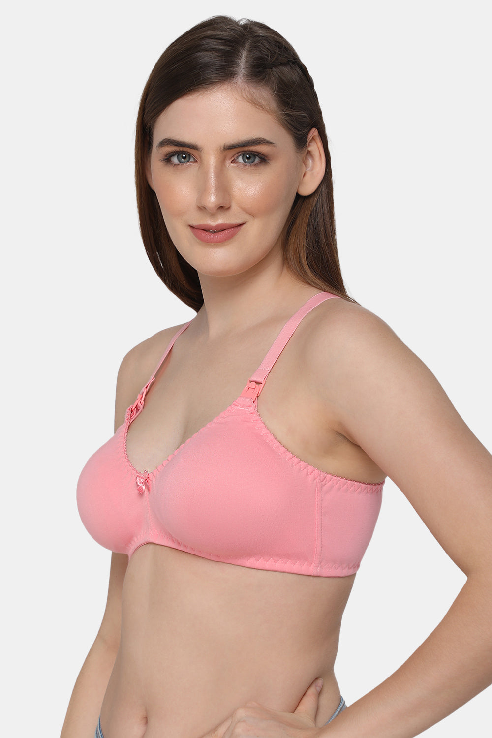 Medium Coverage Non-Wired Non-Padded Intimacy Feeding Bra - Nursing Bra - INT21