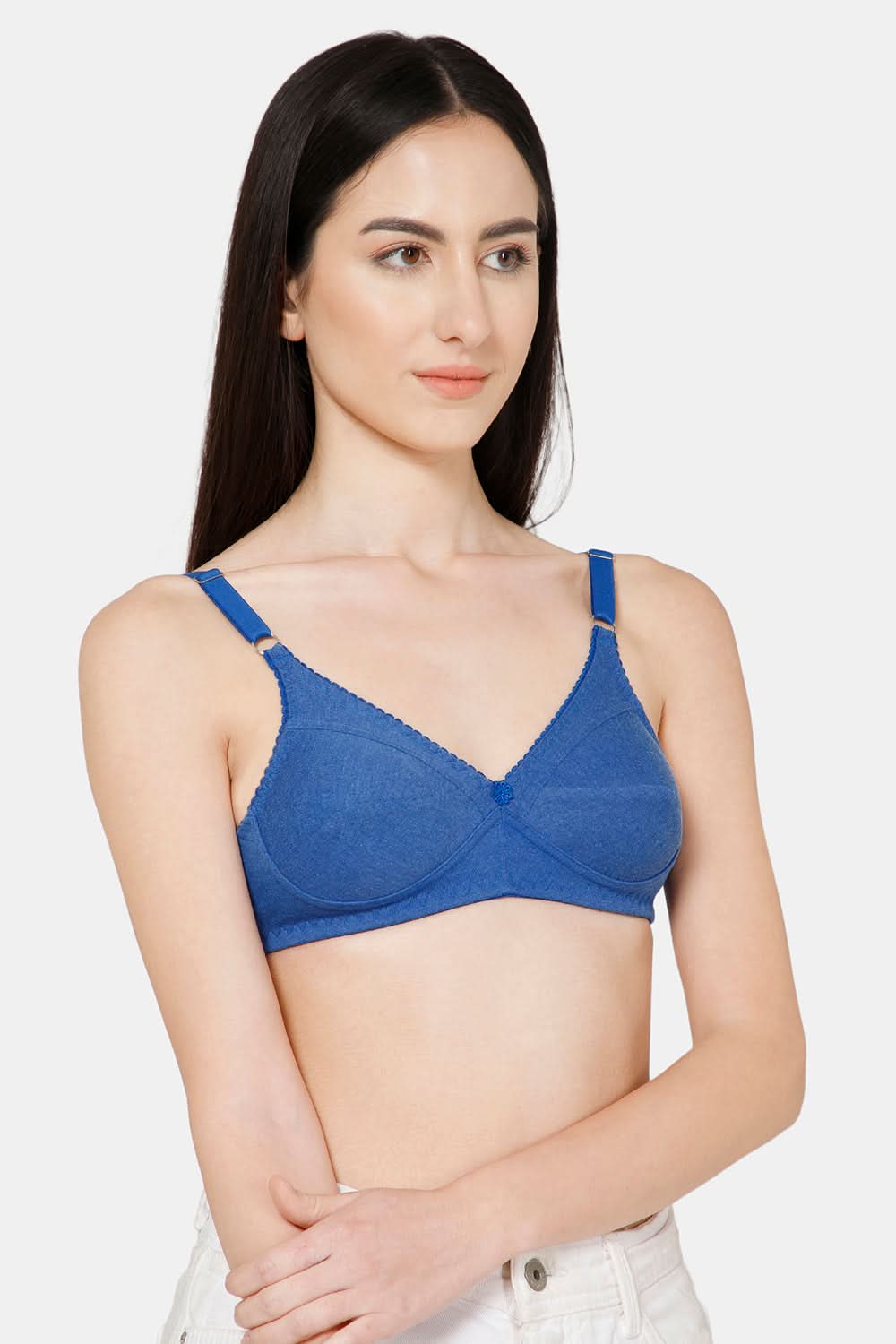 Naidu Hall Charmi Cotton Blend High-Coverage Non-Wired Saree and Salwar Bra with Adjustable Straps