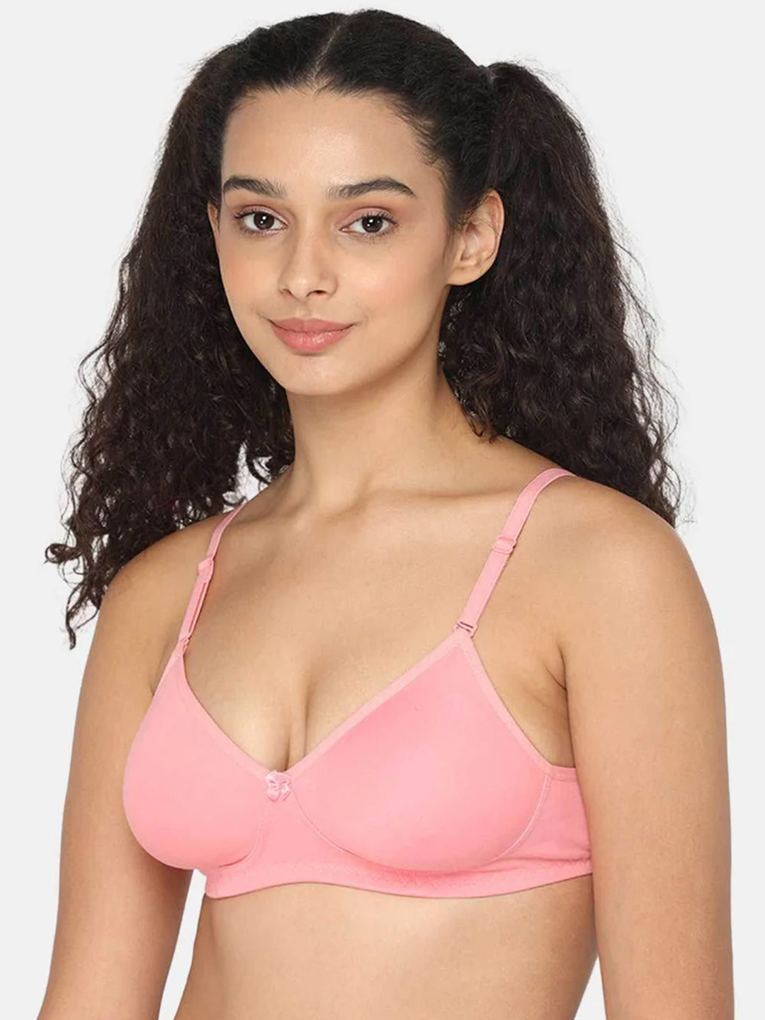 Fashionable Non-Wired Non-Padded Back Closure Intimacy Everyday T-Shirt Bra - Blue Shades - ES06