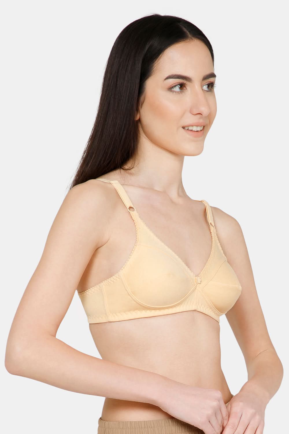 Naidu Hall Charmi Cotton Blend High-Coverage Non-Wired Saree and Salwar Bra with Adjustable Straps