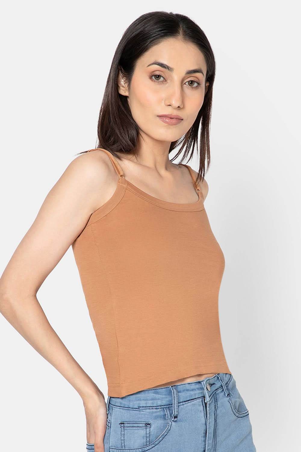 Intimacy Cotton Slip Camisole – IN05 | Wire-Free, Seamless & Adjustable - Naidu Hall Family Store