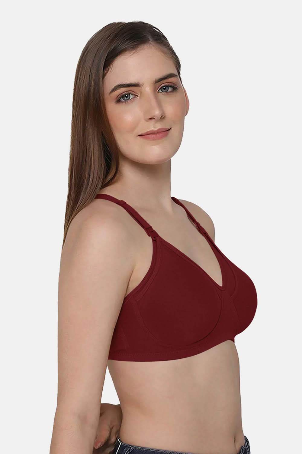 Moisture absorbent Cotton Blend Medium Coverage Non-Padded Intimacy Nursing Bra Other Shades- FB909 - Naidu Hall Family Store