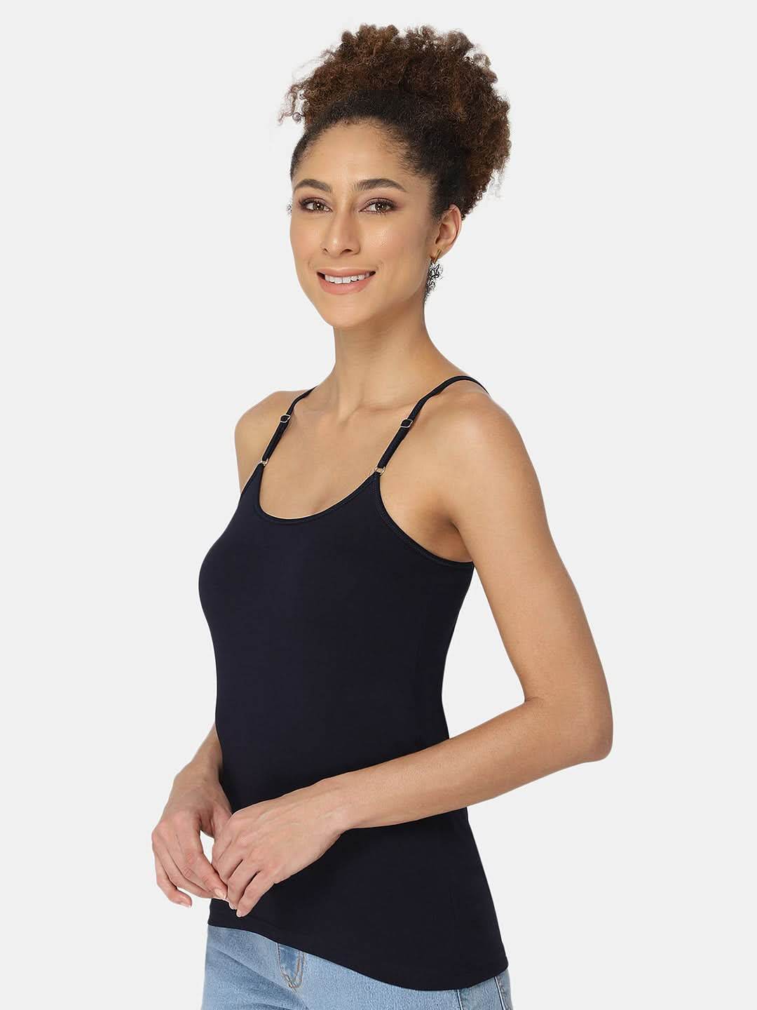 Intimacy Full Coverage Cotton Slip Camisole – IN08 | Non-Padded & Wire-Free Comfort Design - Naidu Hall Family Store