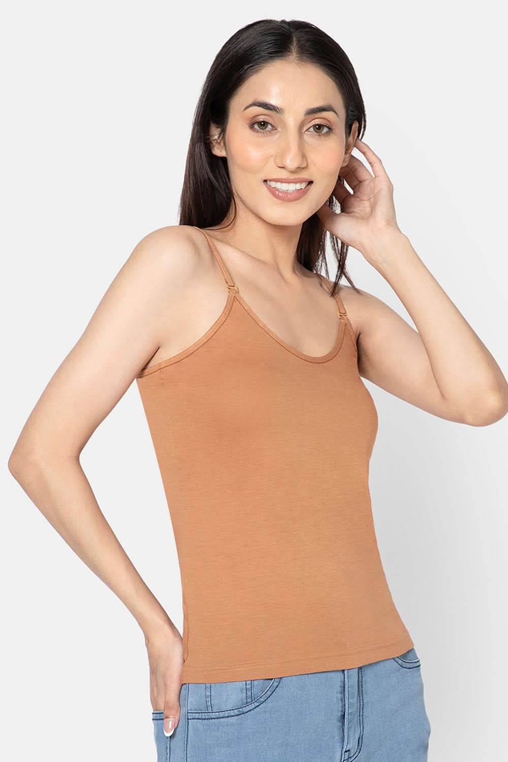 Intimacy Full Coverage Cotton Slip Camisole – IN15 | Non-Wired, Non-Padded & Ultra-Comfortable - Naidu Hall Family Store