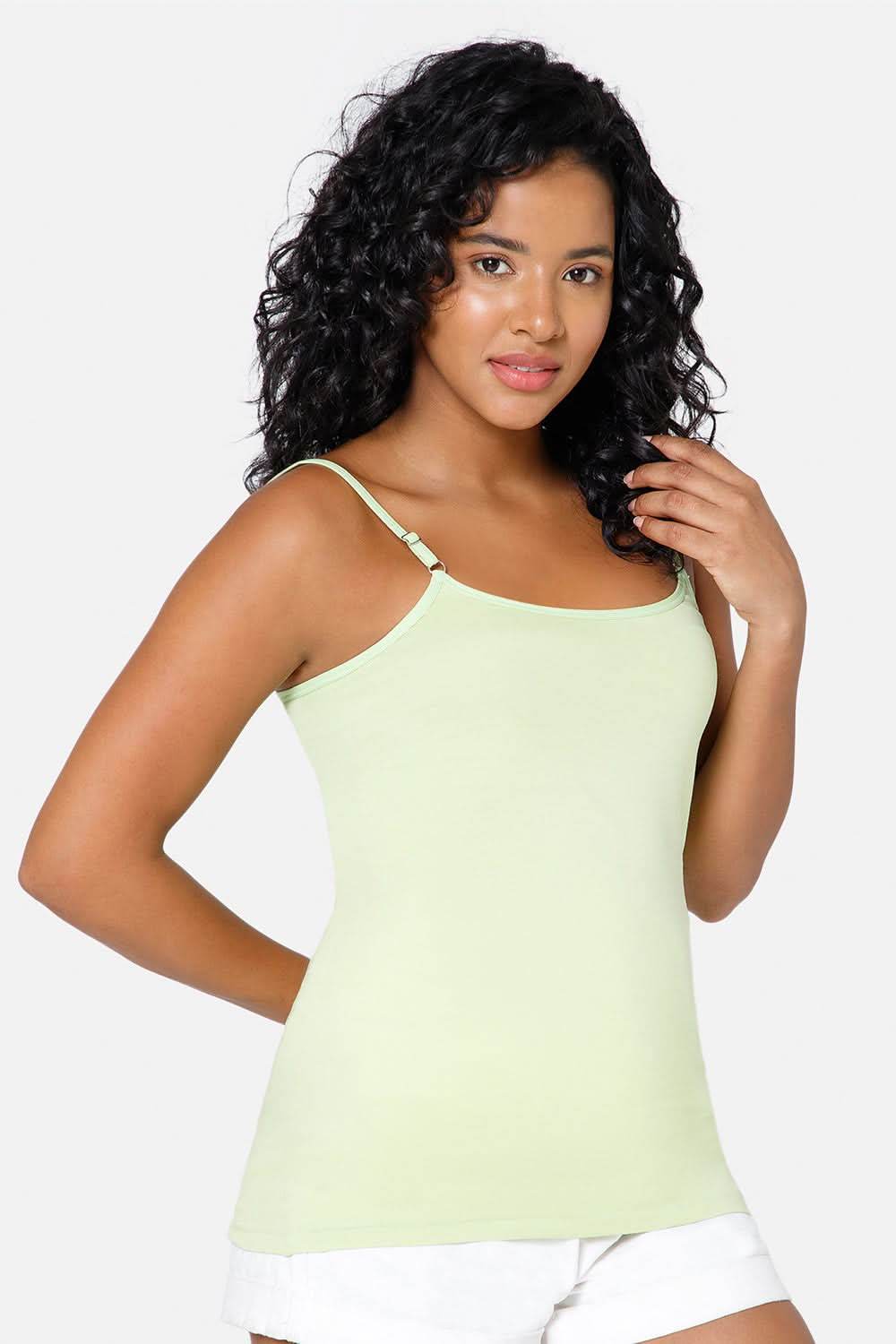 Intimacy Full Coverage Cotton Slip Camisole – IN08 | Non-Padded & Wire-Free Comfort Design - Naidu Hall Family Store