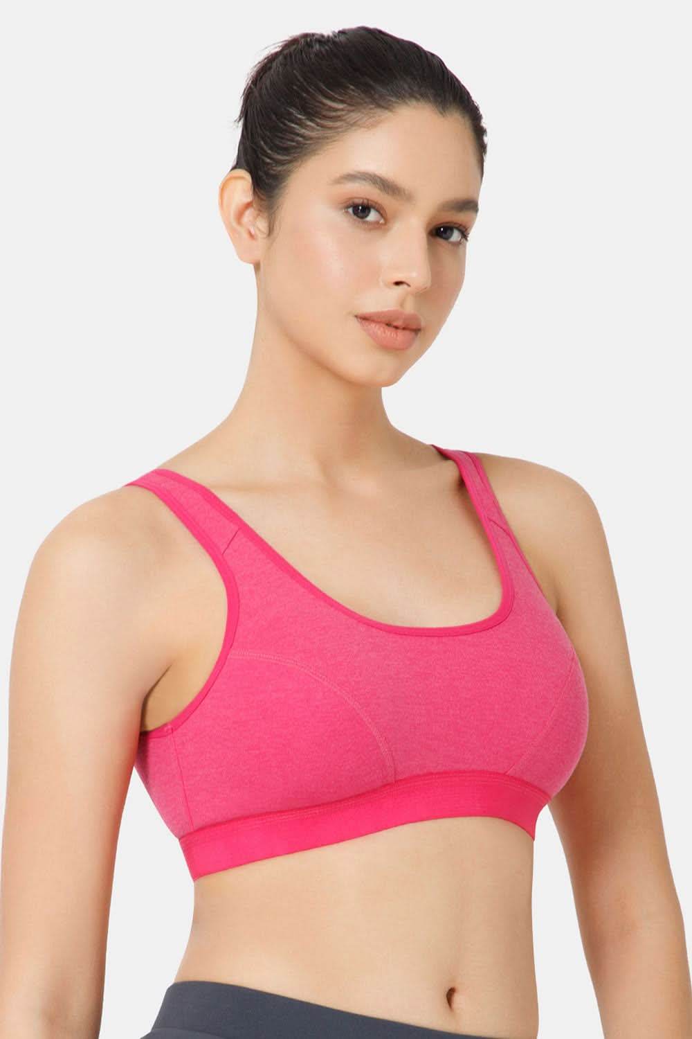 Naidu Hall Cotton Sports Bra - Erica | High Coverage, Cut & Sew Design, Effortless Comfort - Naidu Hall Family Store