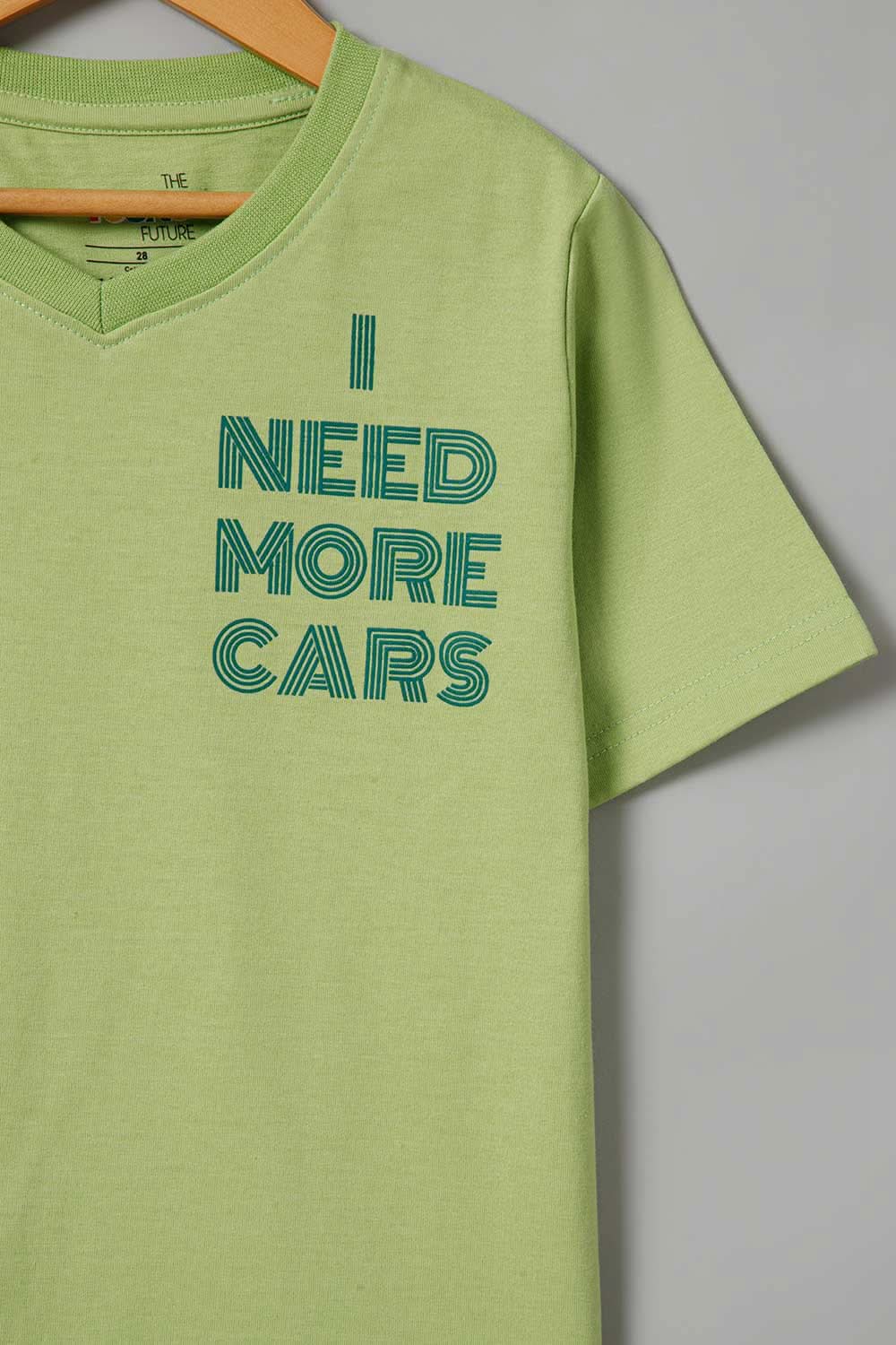 The Young Future Boy's T-shirt - Light Green - BD09