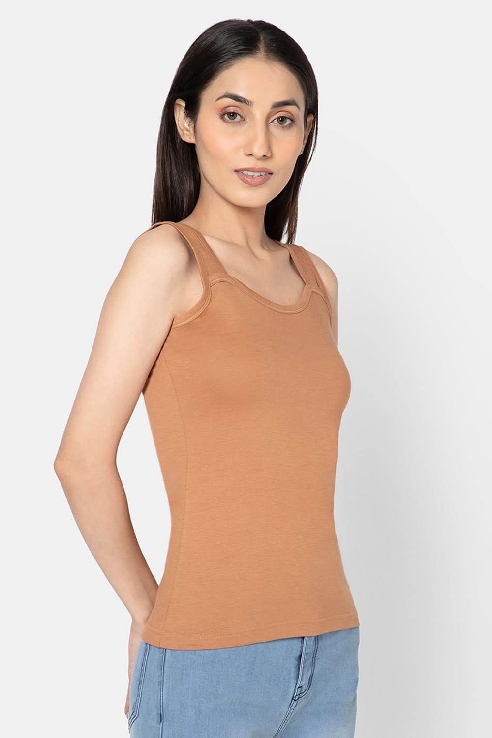 Full Coverage Sweat Absorbent Intimacy Cotton Tanktop - IN07 - Naidu Hall Family Store