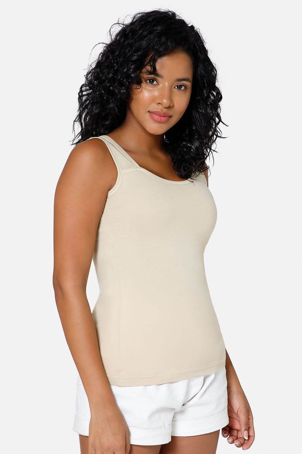 Full Coverage Sweat Absorbent Intimacy Cotton Tanktop - IN07 - Naidu Hall Family Store