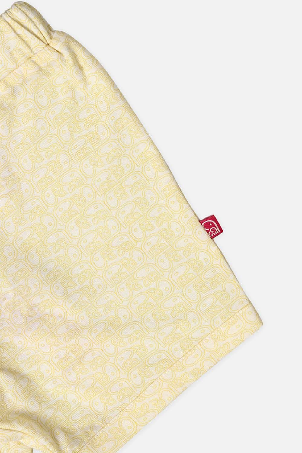 Oh Baby Comfy Shorts Knitted Yellow-Sr14
