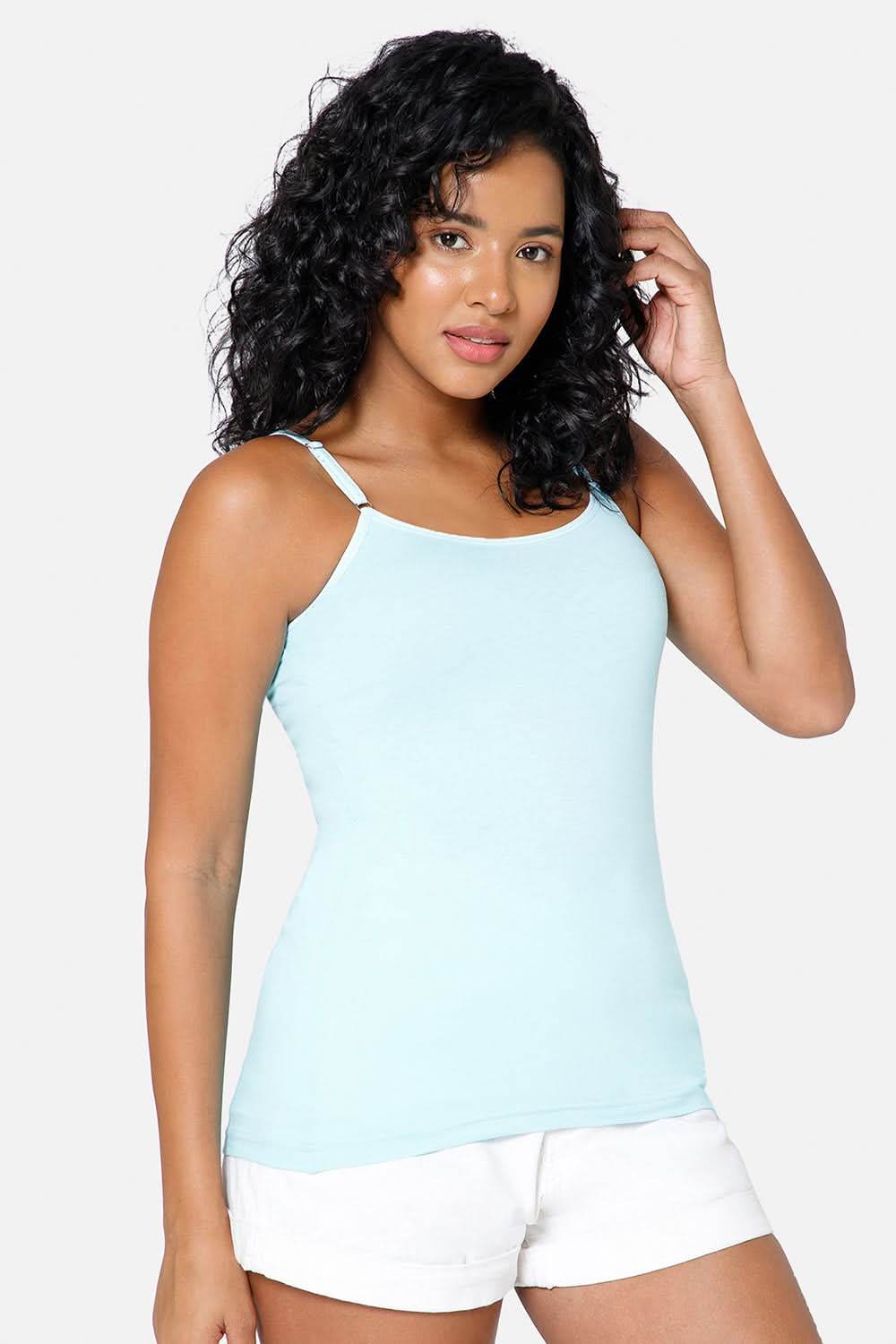 Intimacy Full Coverage Cotton Slip Camisole – IN08 | Non-Padded & Wire-Free Comfort Design - Naidu Hall Family Store