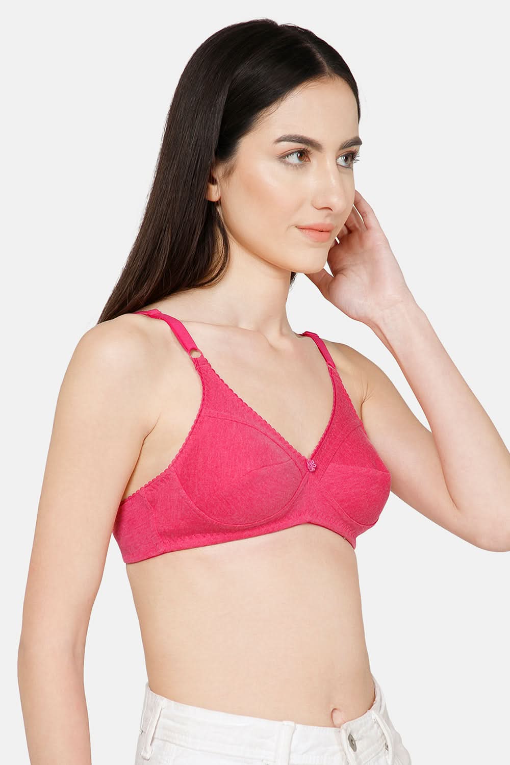 Naidu Hall Charmi Cotton Blend High-Coverage Non-Wired Saree and Salwar Bra with Adjustable Straps
