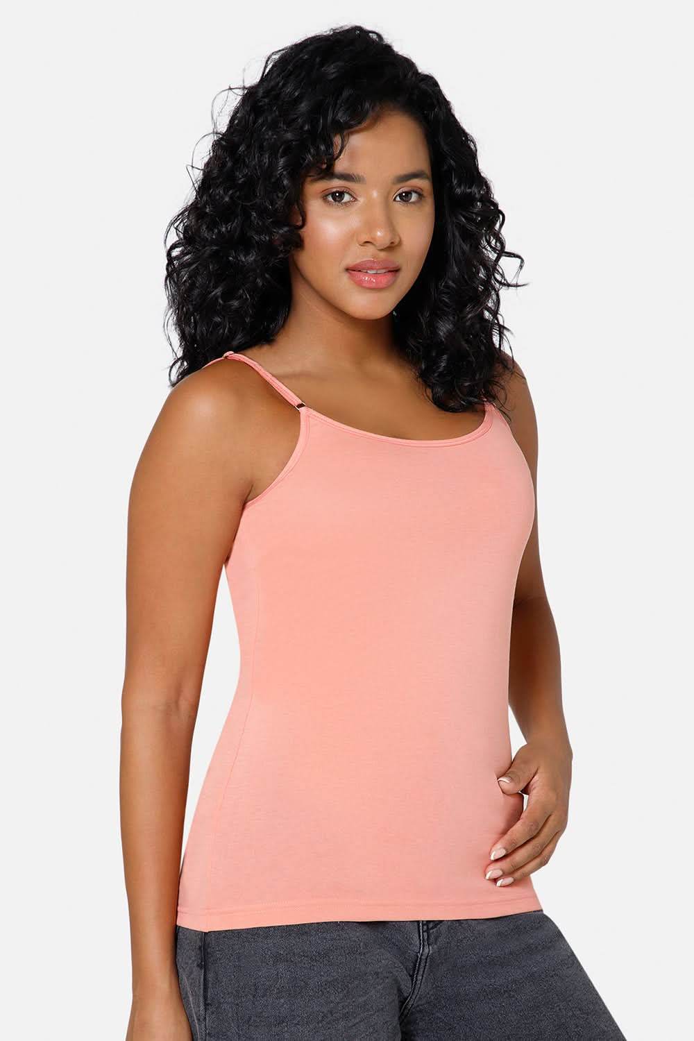 Intimacy Full Coverage Cotton Slip Camisole – IN08 | Non-Padded & Wire-Free Comfort Design - Naidu Hall Family Store