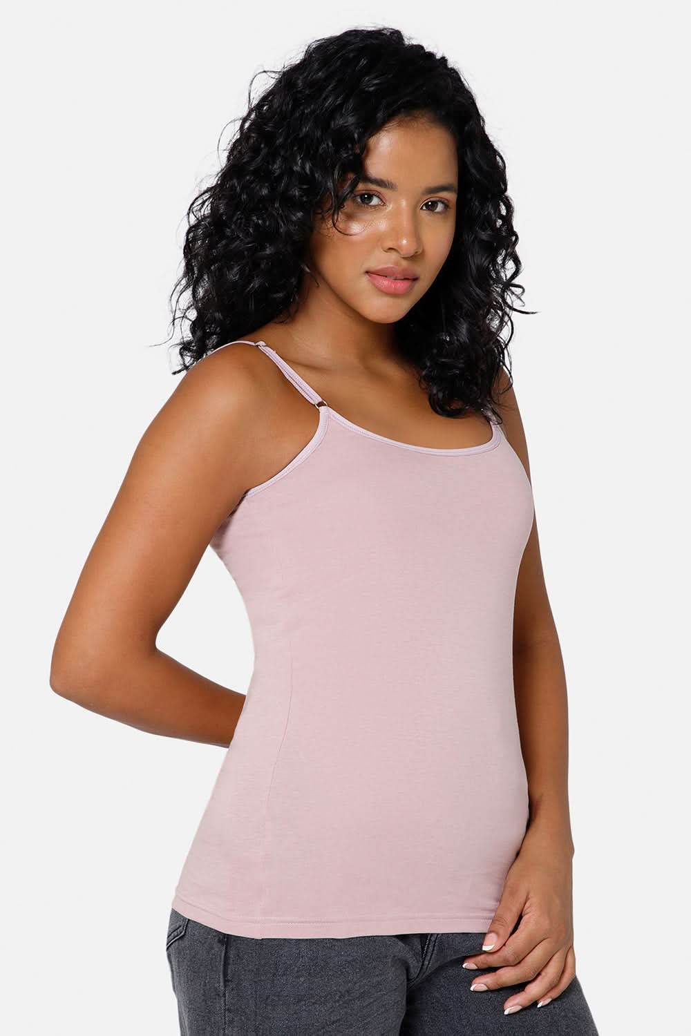 Intimacy Full Coverage Cotton Slip Camisole – IN08 | Non-Padded & Wire-Free Comfort Design - Naidu Hall Family Store