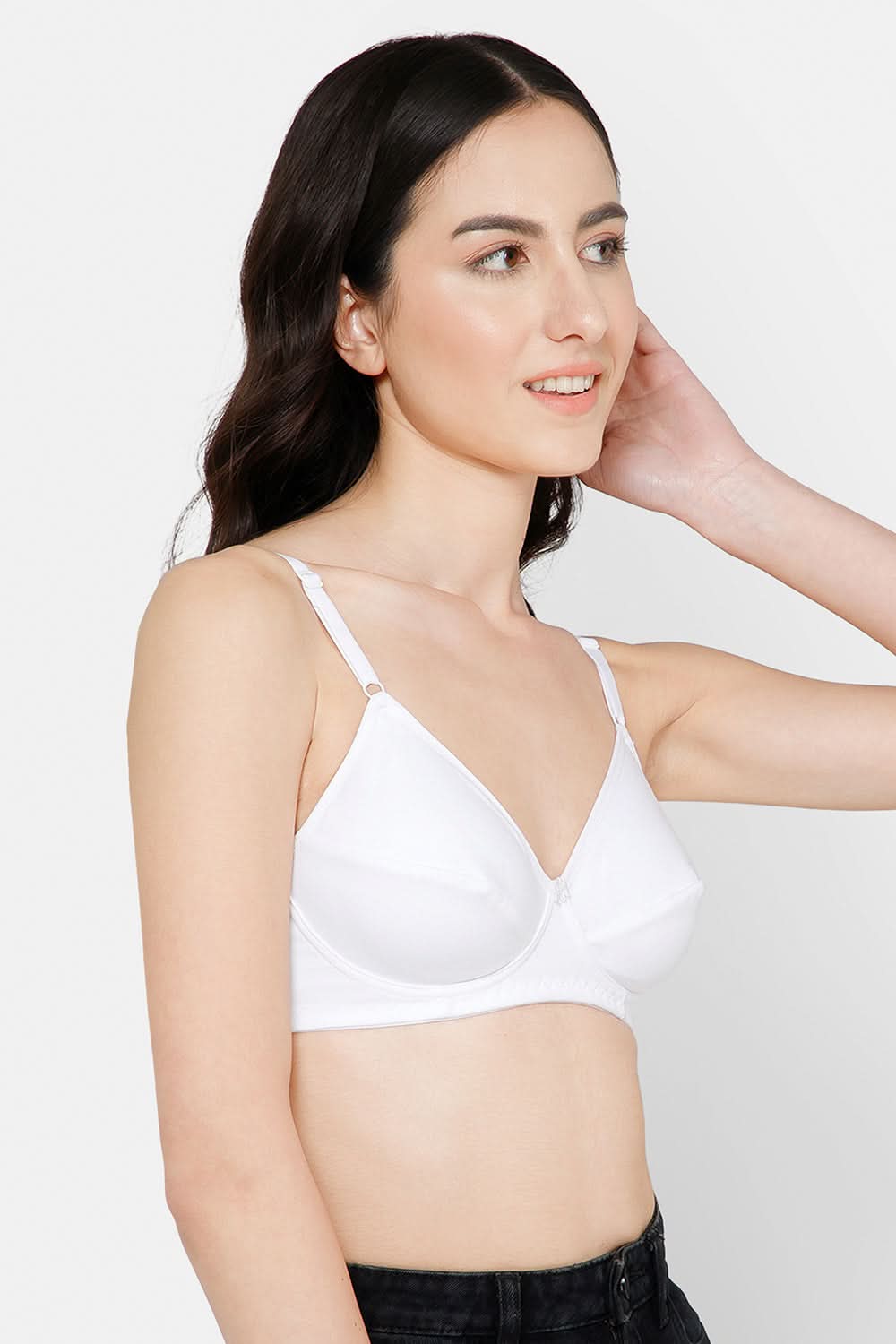 White Colour Everyday Saree and Salwar Bra – Glori by INaidu Hall, Non-Wired, Non-Padded, Comfortable Fit for Daily Use