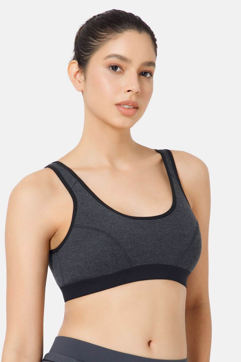 Naidu Hall Cotton Sports Bra - Erica | High Coverage, Cut & Sew Design, Effortless Comfort - Naidu Hall Family Store