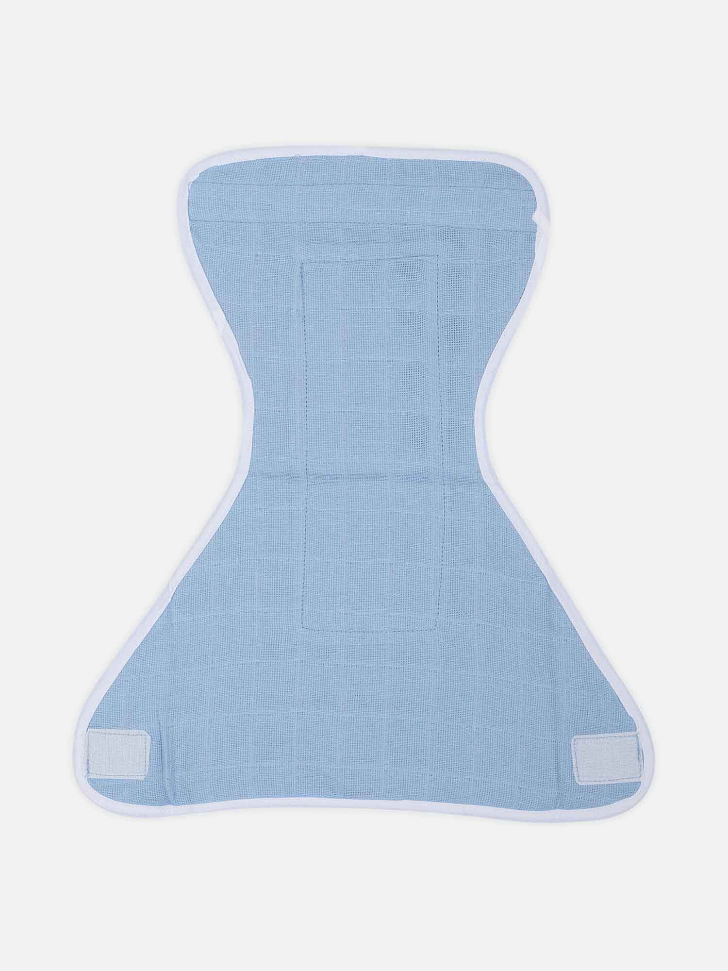 Oh Baby Plain Velcro Nappies Blue - Ltpl - Naidu Hall Family Store