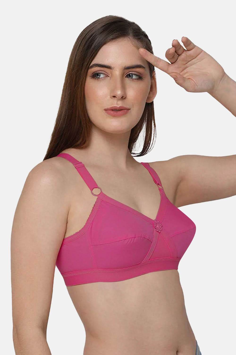 Intimacy Full Figure Bra in Fuchsia with Natural Lift and Adjustable Support - Naidu Hall Family Store