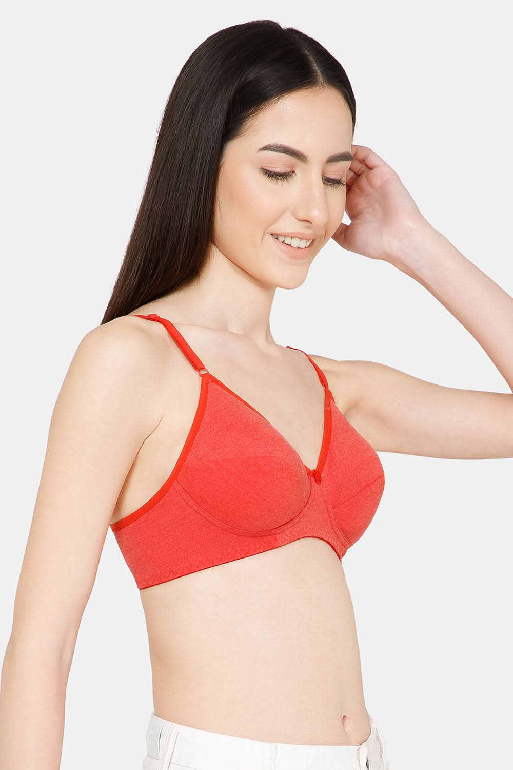 Light Red Colour Everyday Saree and Salwar Bra – Glori by INaidu Hall, Non-Wired, Non-Padded, Comfortable Fit for Daily Use
