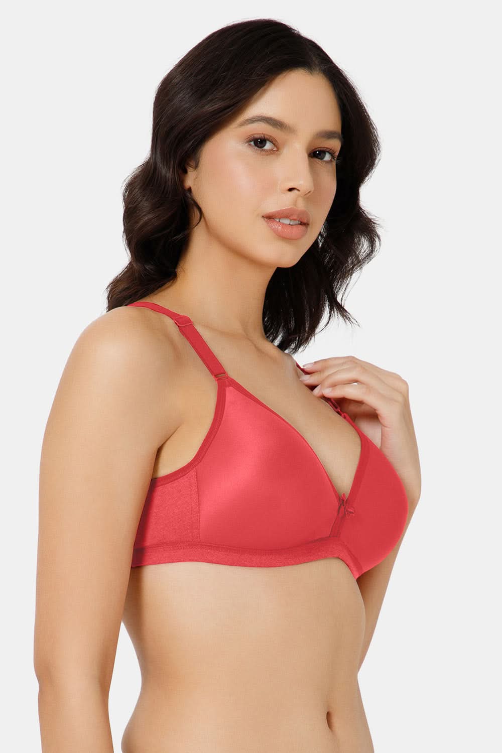 Nova Everyday Padded T-Shirt Bra in Fiery Red for a Striking Look