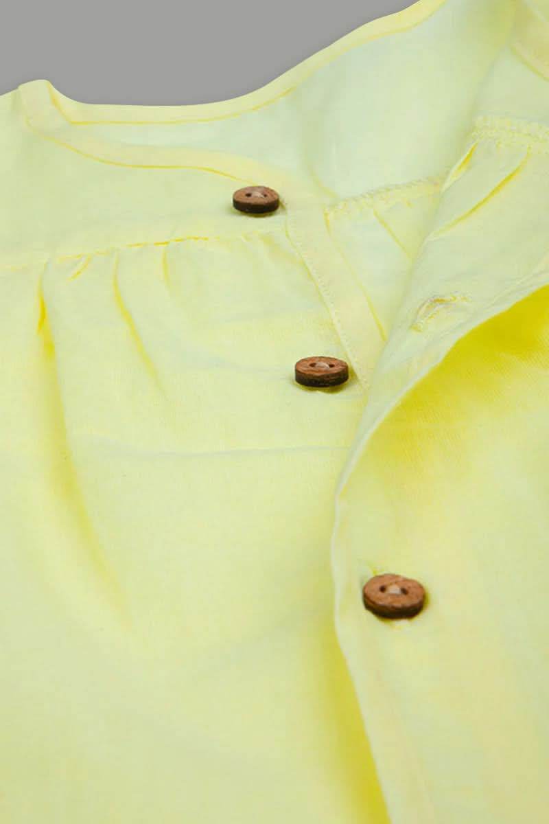 Oh Baby Solid Front Button Vest Frill Sleeve - FV01 - Naidu Hall Family Store
