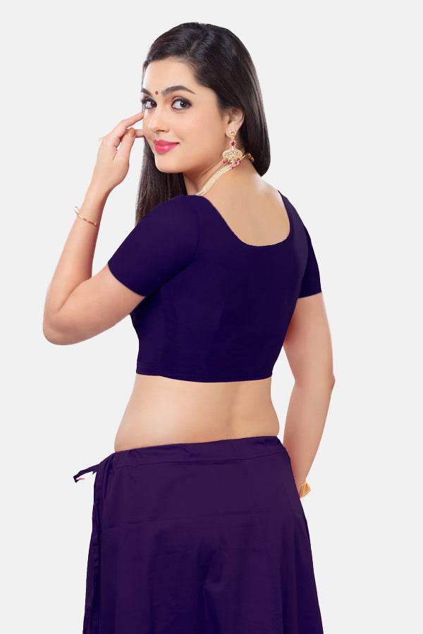 Naidu Hall Princess Cut Short Sleeve two by two Blouse - Naidu Hall Family Store