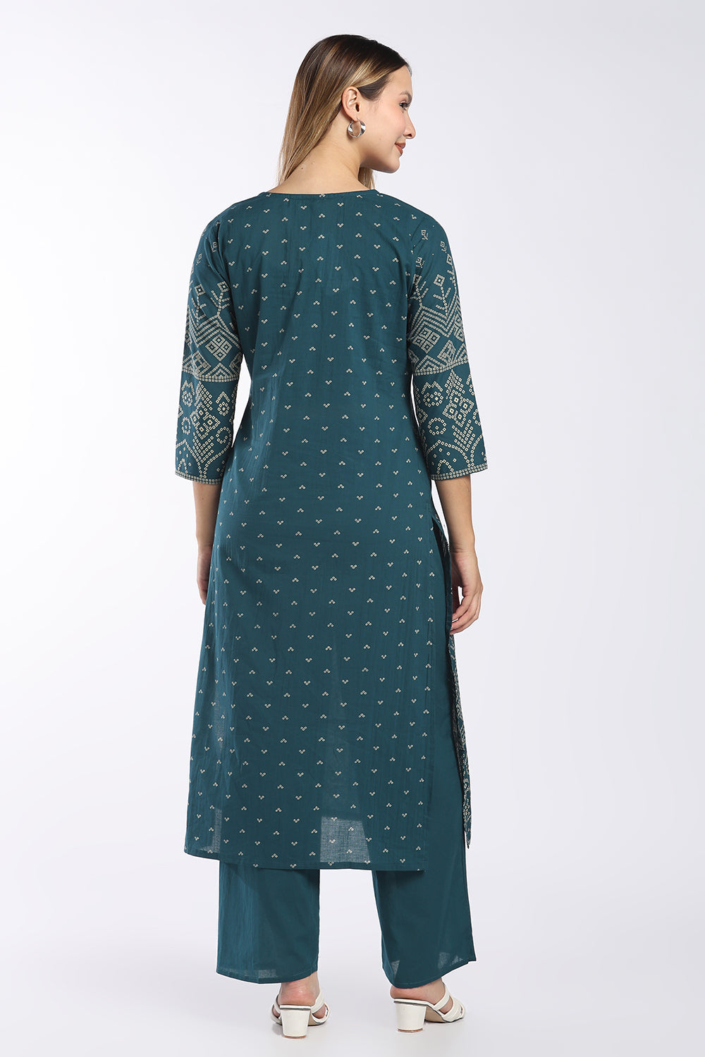 Mythri Women's Cotton Angrakha Salwar Set | Printed Angrakha Chudidar Set for Women | Regular Fit Daily, Office & Casual Ethnic Wear - AF-05