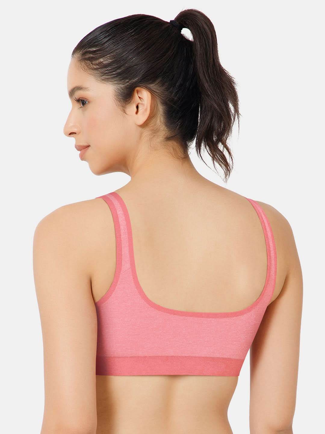 Naidu Hall Cotton Sports Bra - Erica | High Coverage, Cut & Sew Design, Effortless Comfort - Naidu Hall Family Store