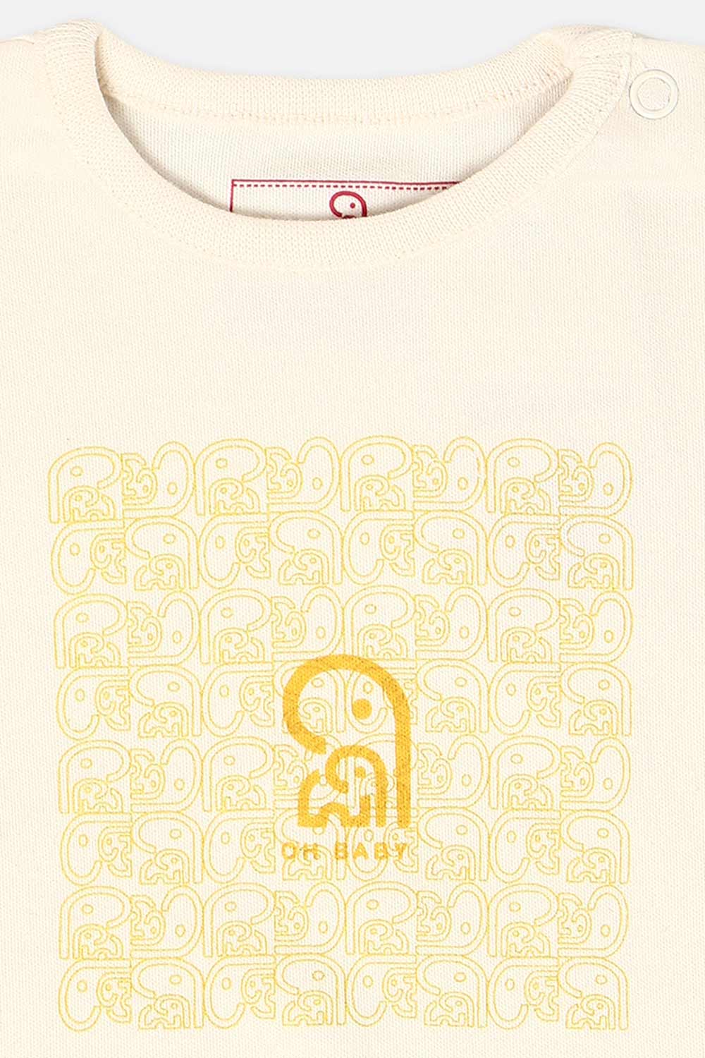 Oh Baby Onesies Shoulder Open White-Os05