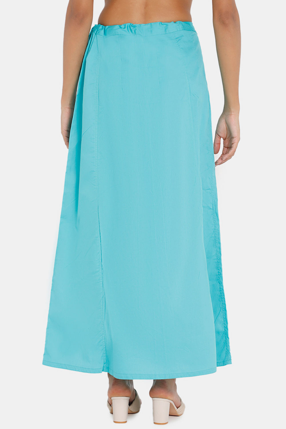 Premium 100% Cotton Saree Inskirt in Popular Colors | Naidu 6-Part Saree Hall Petticoat HC36 | Teals