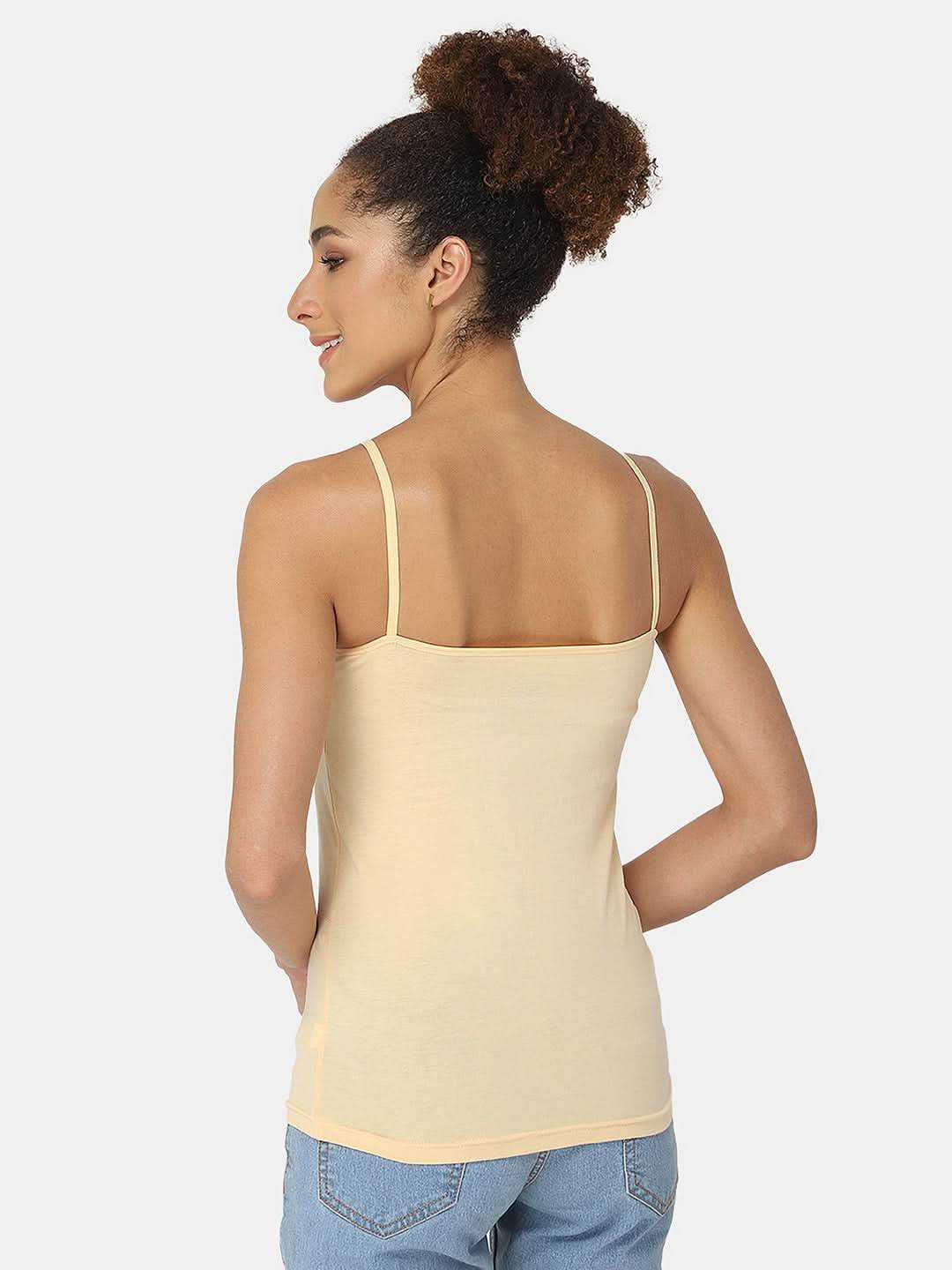 Full Coverage Non-Wired Non-Padded Cotton Intimacy Slip Camisole - Prime Shades - IN08 - Naidu Hall Family Store