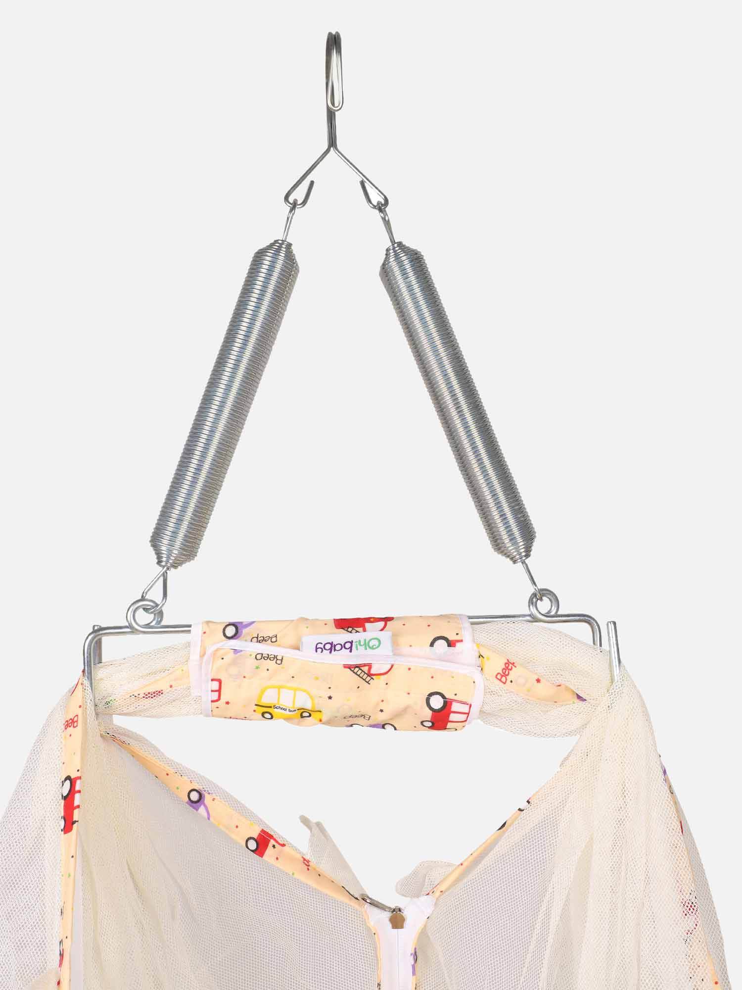 Oh Baby Printed Thuli Mosquito Bed Cream - Cotton - Naidu Hall Family Store