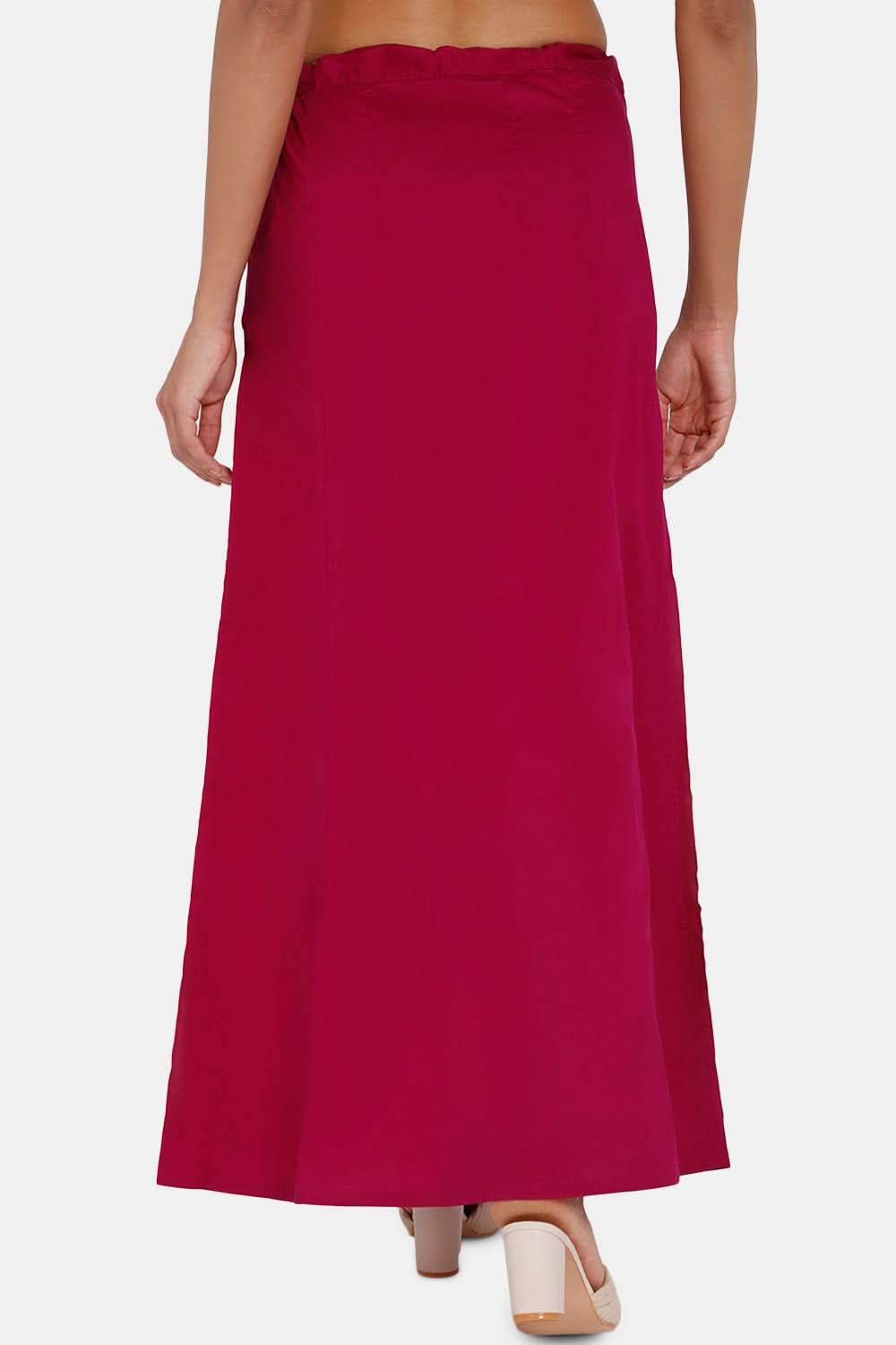 Premium 100% Cotton Saree Inskirt in Popular Colors | Naidu 7-Part Saree Hall Petticoat HC40 - Naidu Hall Family Store