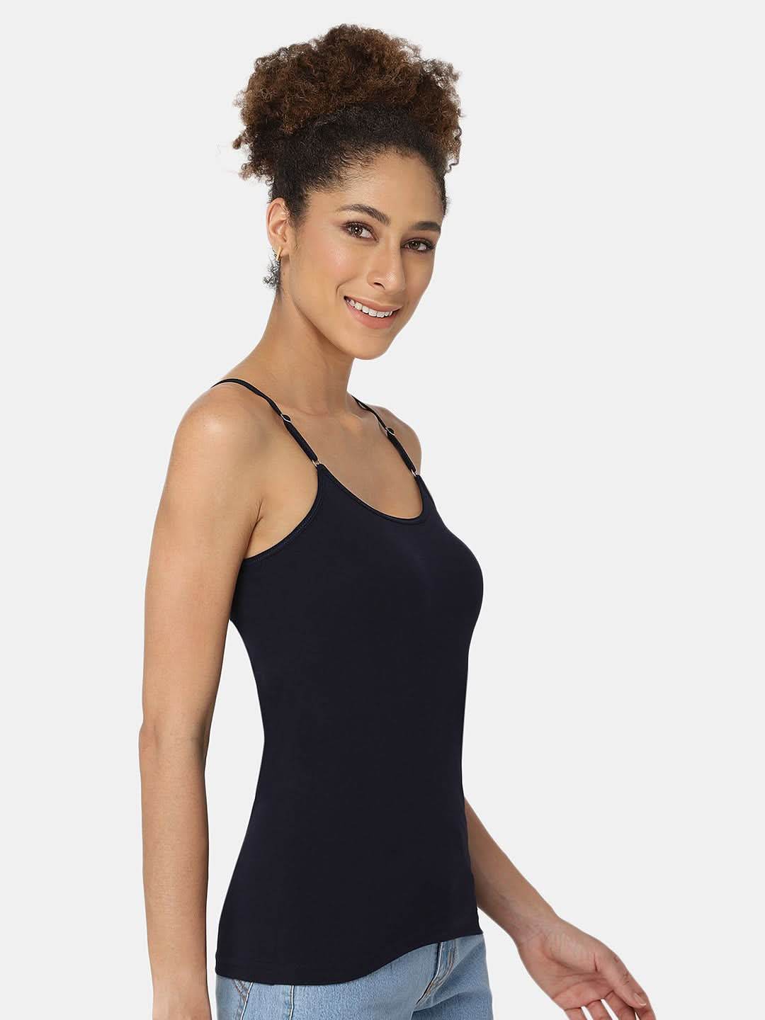 Intimacy Full Coverage Cotton Slip Camisole – IN08 | Non-Padded & Wire-Free Comfort Design - Naidu Hall Family Store