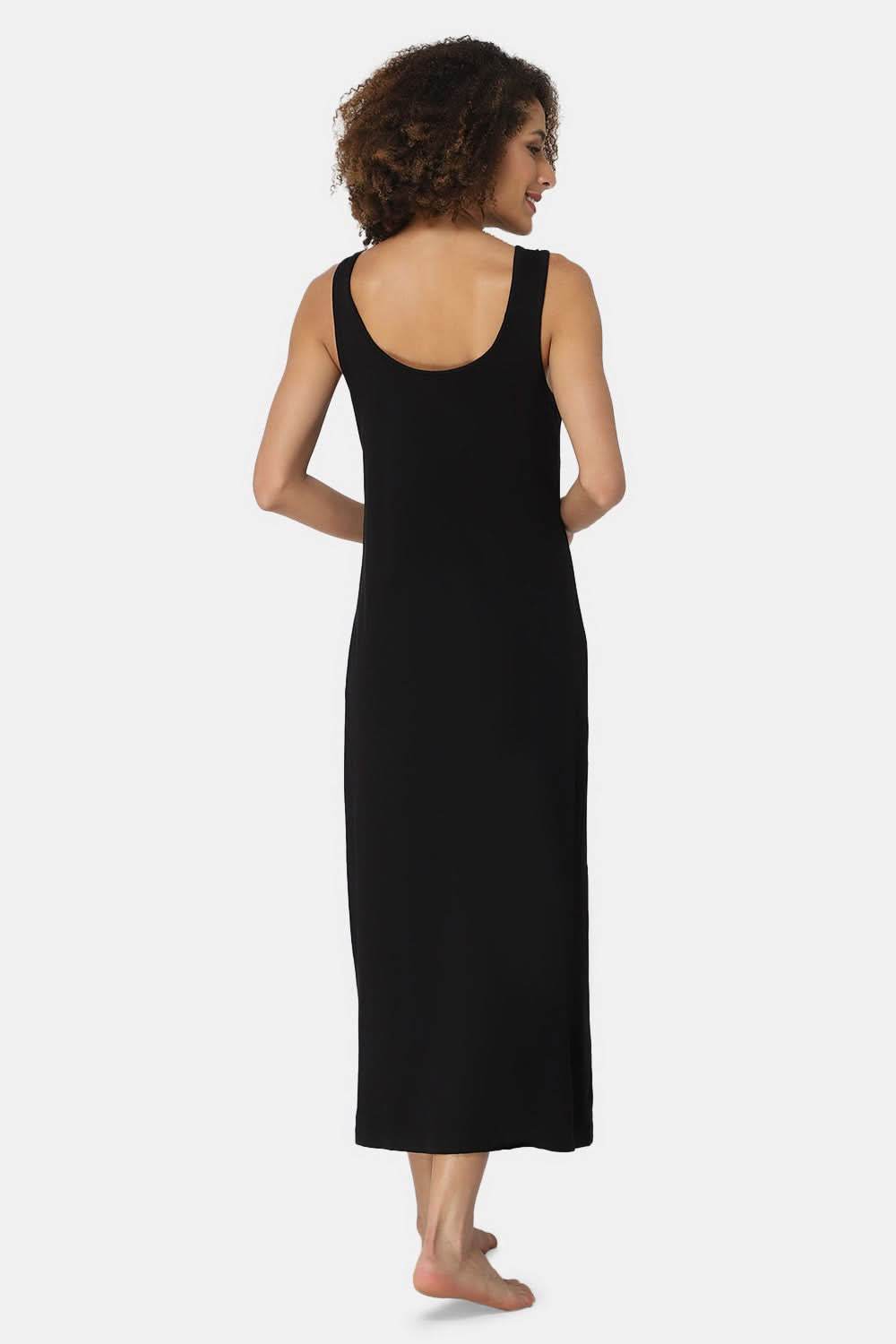 Intimacy Sleeveless Full-Length Night Slip | Ultra-Soft Cotton Comfort for All Seasons - Naidu Hall Family Store