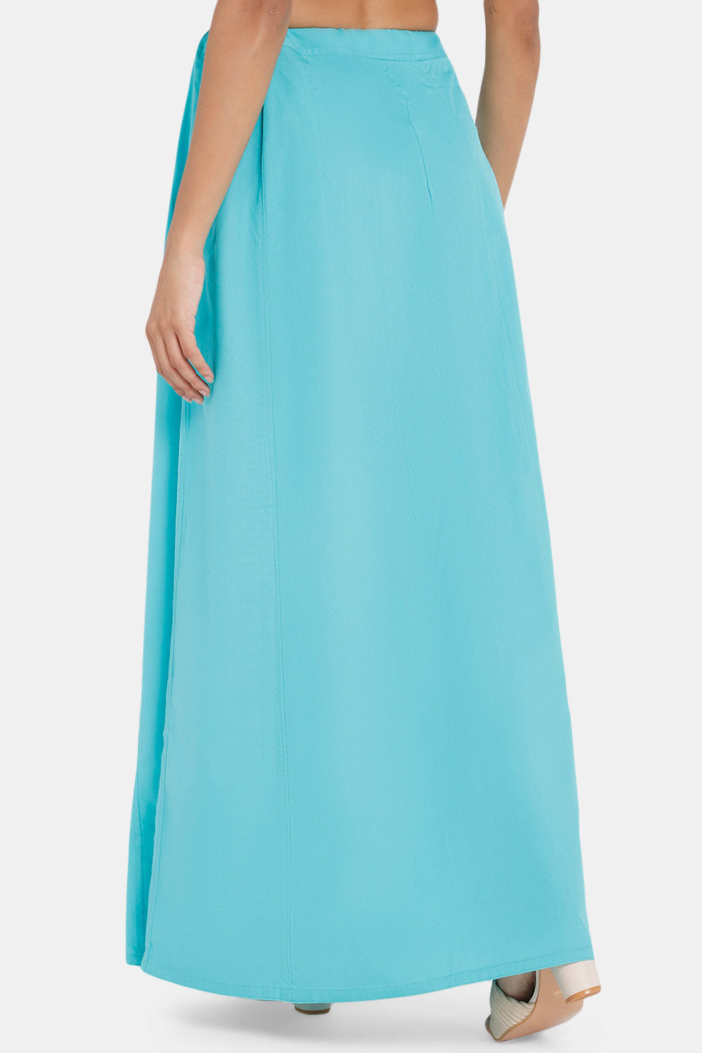 Premium 100% Cotton Saree Inskirt in Popular Colors | Naidu 6-Part Saree Hall Petticoat HC36 | Teals