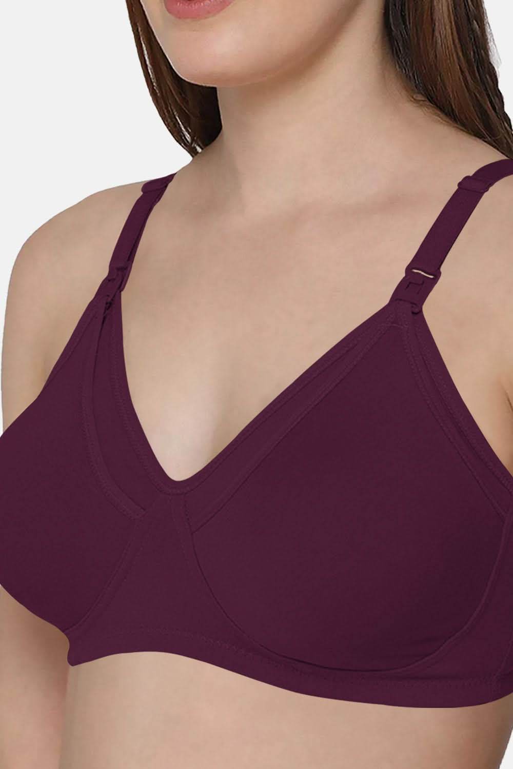 Moisture absorbent Cotton Blend Medium Coverage Non-Padded Intimacy Nursing Bra Other Shades- FB909 - Naidu Hall Family Store