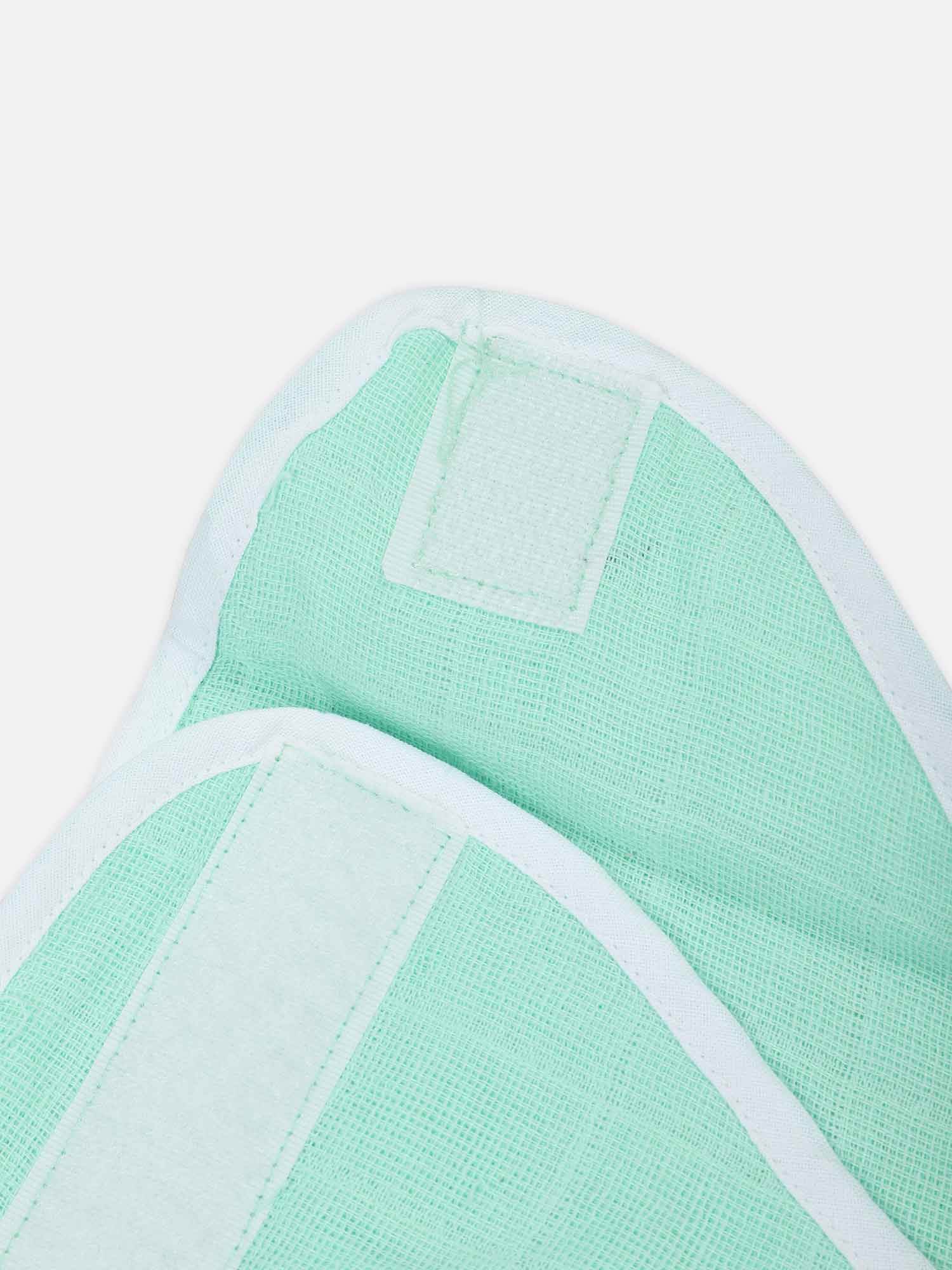 Oh Baby Plain Velcro Nappies Green - Ltpl - Naidu Hall Family Store