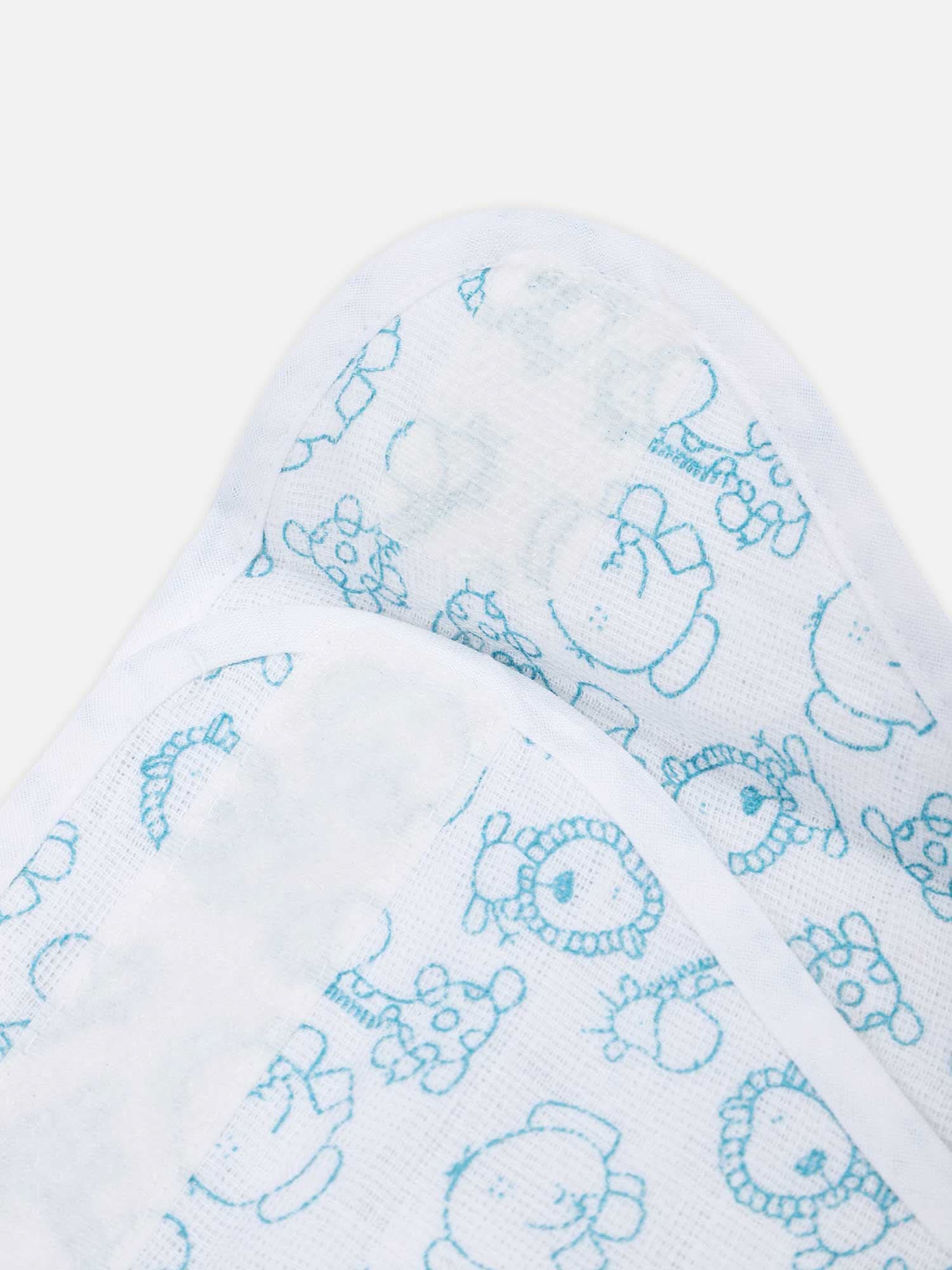 Oh Baby Printed Velcro Nappies Blue - Ltpr