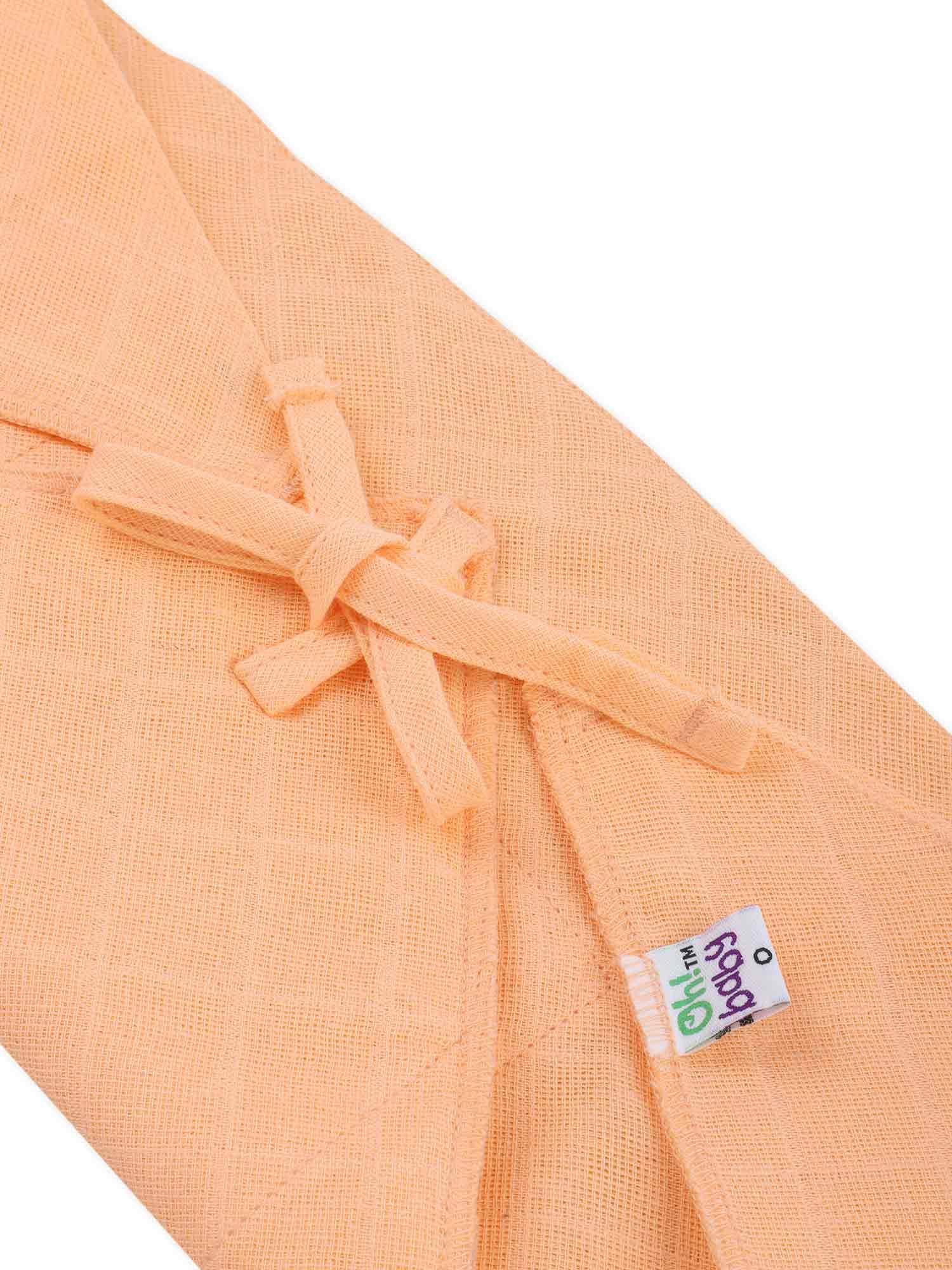 Oh Baby Plain Triangle Nappies Orange - Trpl - Naidu Hall Family Store