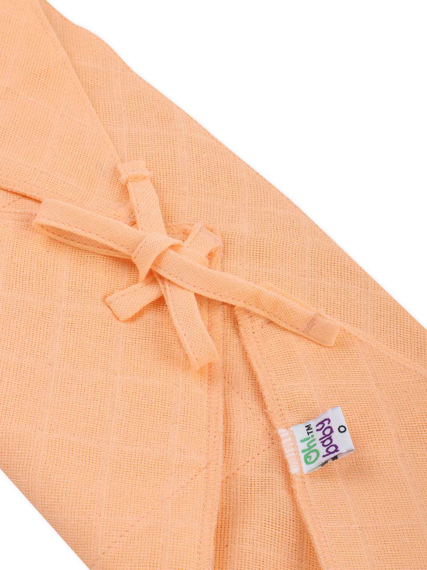 Oh Baby Plain Triangle Nappies Orange - Trpl
