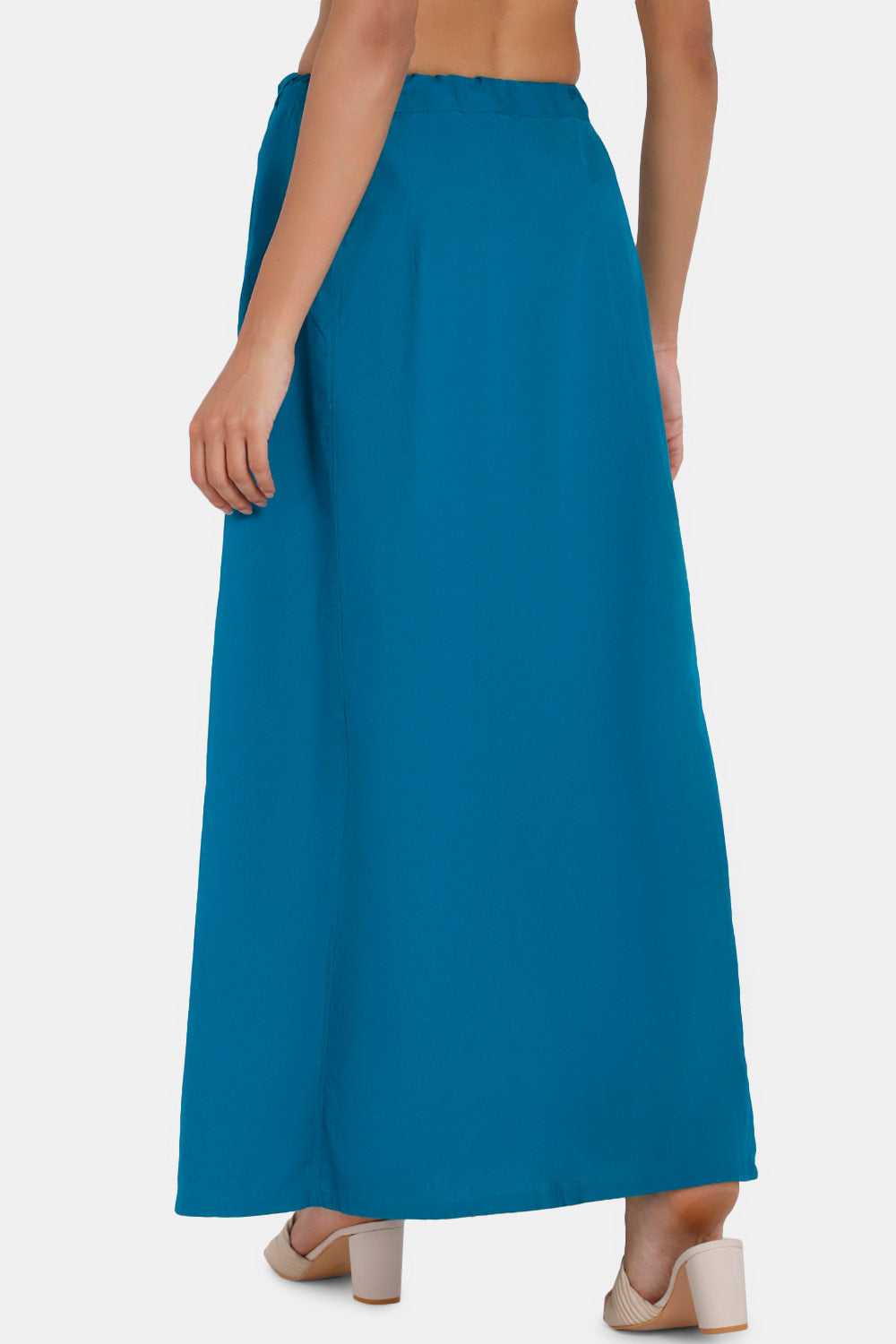 Premium 100% Cotton Saree Inskirt in Popular Colors | Naidu 6-Part Saree Hall Petticoat HC36 | Teals