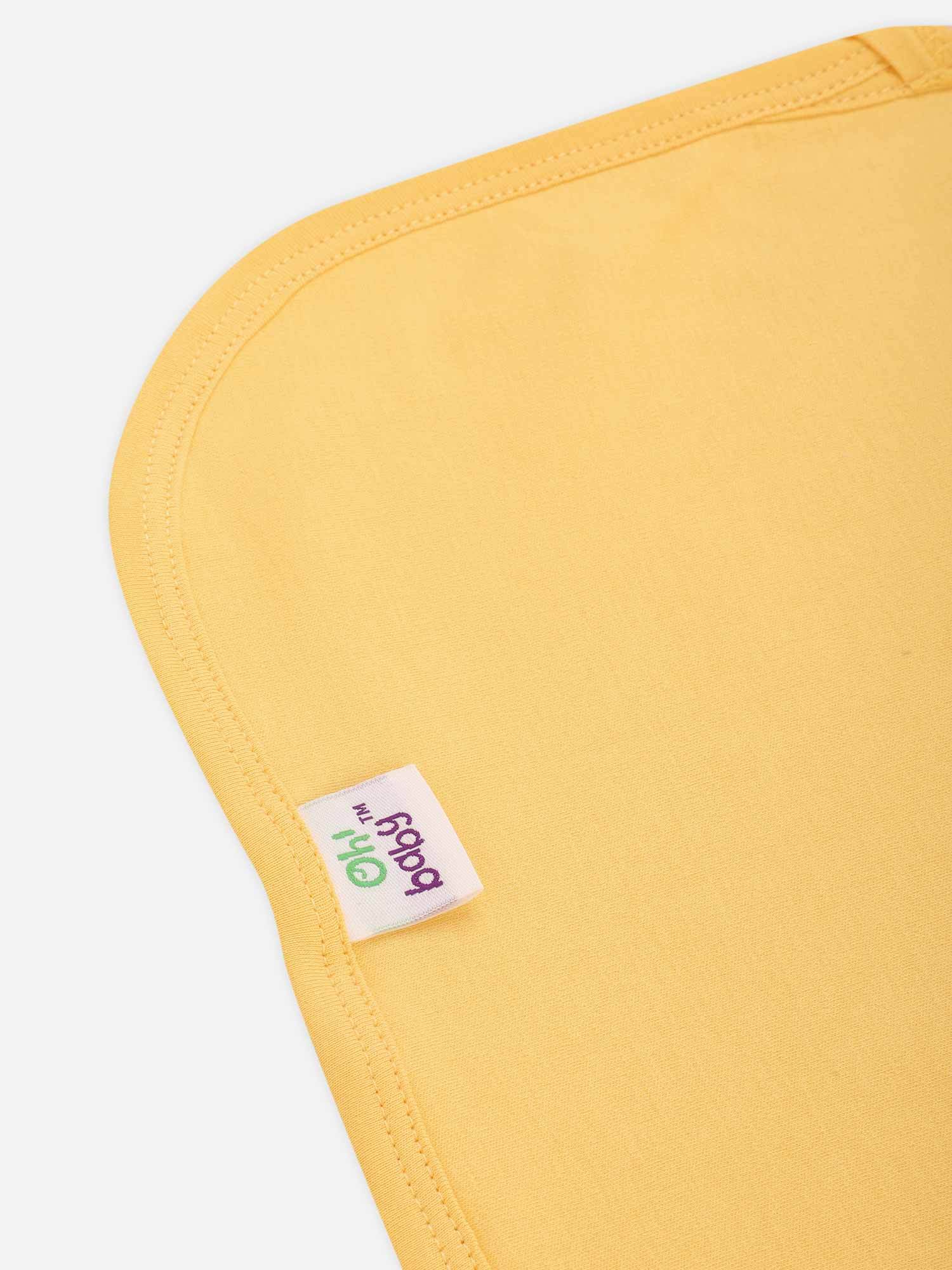 Oh Baby Plain Embroidery Carry Towel Yellow - Htpr - Naidu Hall Family Store