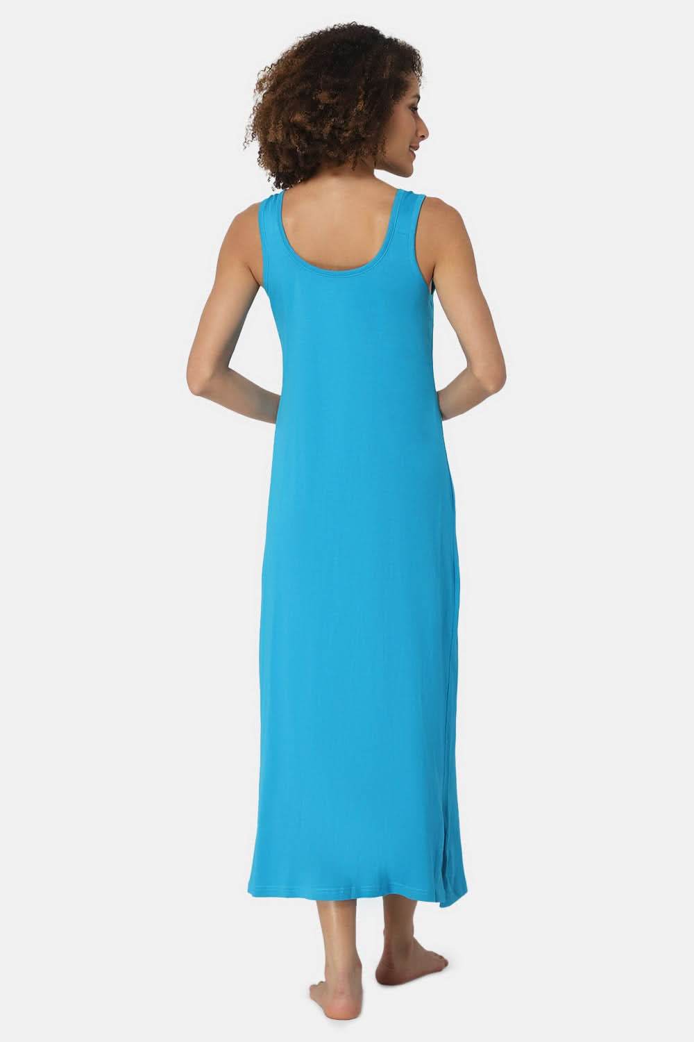 Intimacy Sleeveless Full-Length Night Slip | Ultra-Soft Cotton Comfort for All Seasons - Naidu Hall Family Store