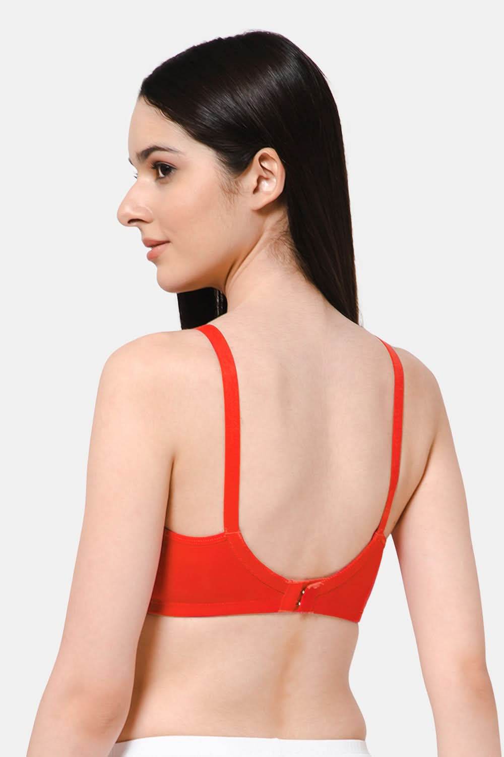 High Coverage Intimacy Nursing Bra - Maternity Bra - Fiery Red - FB07 - Naidu Hall Family Store