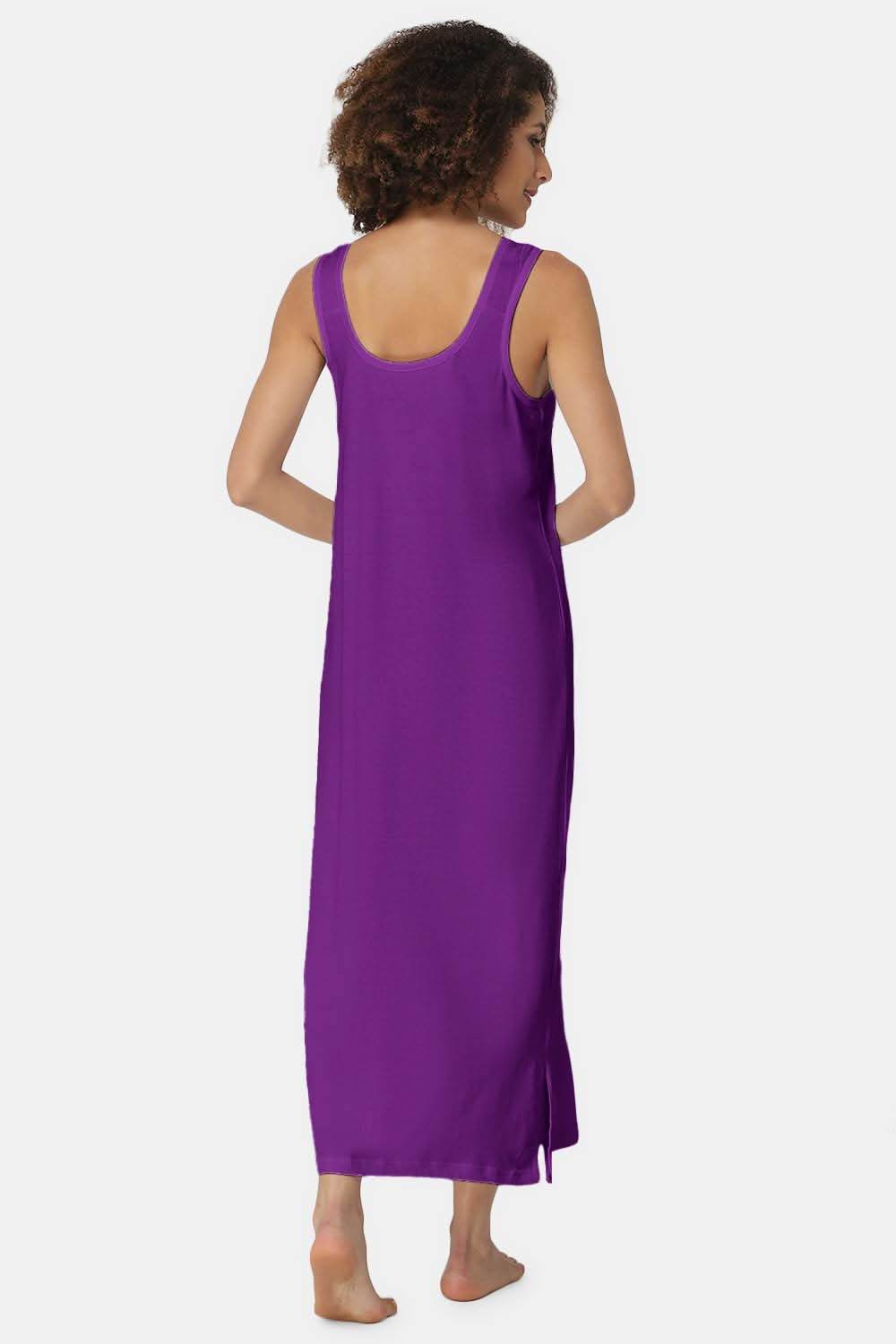 Intimacy Sleeveless Full-Length Night Slip | Ultra-Soft Cotton Comfort for All Seasons - Naidu Hall Family Store