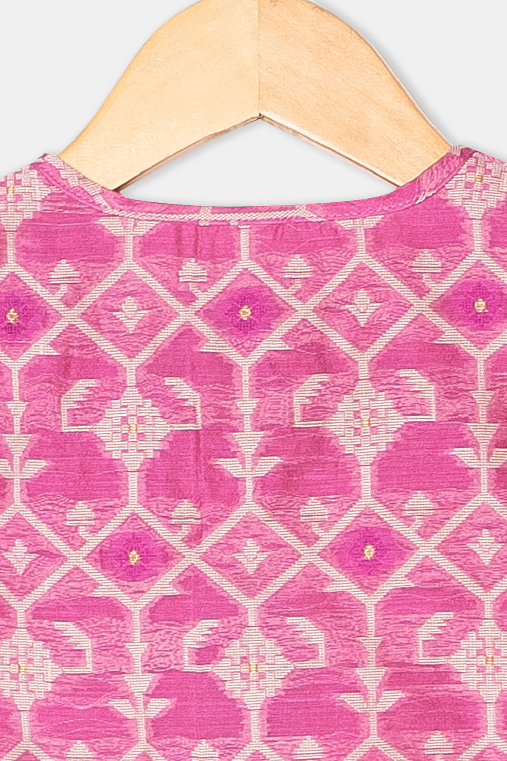 Navkrish Boys Cotton Kurta Dhoti Set – Jamdhani Traditional Wear - Pink - KD05