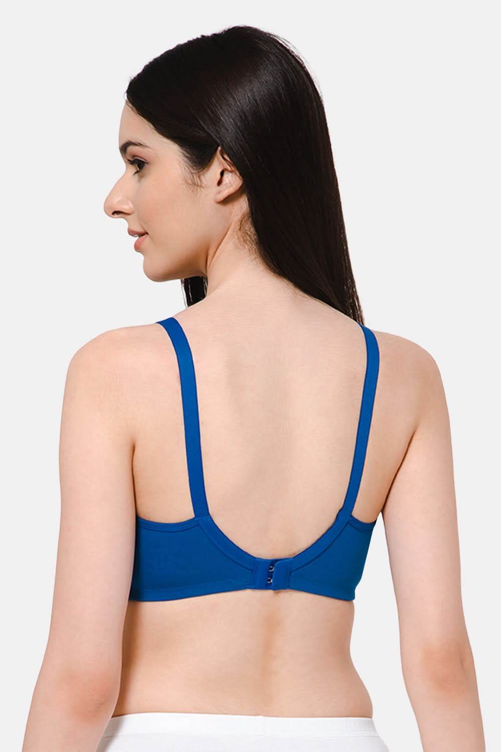 High Coverage Intimacy Nursing Bra - Maternity Bra - Feeding Bra - Blue - FB07 - Naidu Hall Family Store